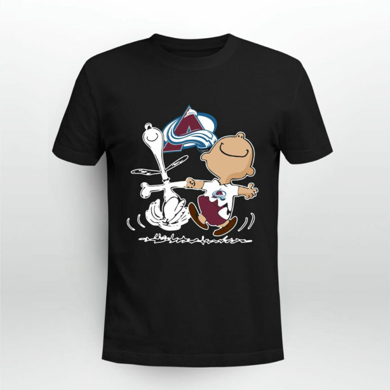 Charlie Brown Snoopy Colorado Avalanche Logo 0 T Shirt