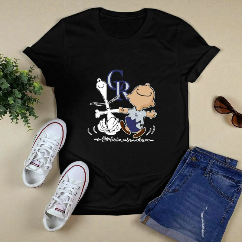 Charlie Brown Snoopy Colorado Rockies 0 T Shirt