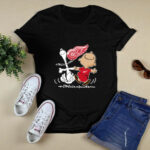 Charlie Brown Snoopy Detroit Red Wings 4 T Shirt