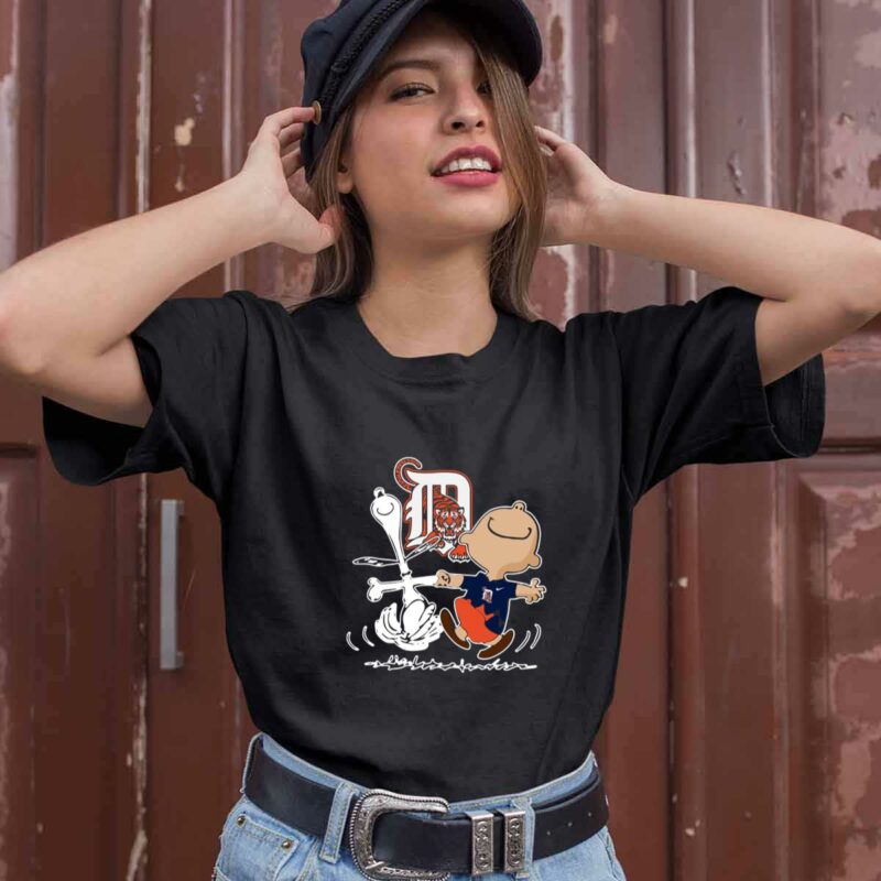 Charlie Brown Snoopy Detroit Tigers 0 T Shirt