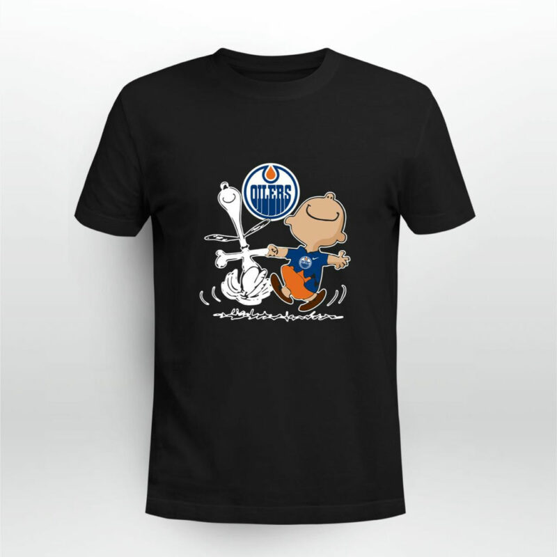 Charlie Brown Snoopy Edmonton Oilers 0 T Shirt