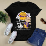 Charlie Brown Snoopy Los Angeles Lakers 2 T Shirt