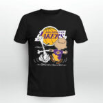 Charlie Brown Snoopy Los Angeles Lakers 3 T Shirt