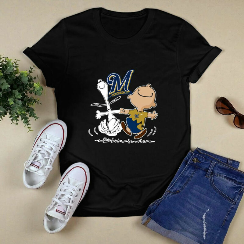 Charlie Brown Snoopy Milwaukee Brewers 0 T Shirt