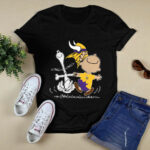Charlie Brown Snoopy Minnesota Vikings 1 4 T Shirt