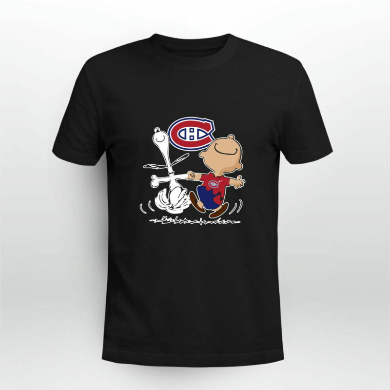 Charlie Brown Snoopy Montreal Canadians 0 T Shirt