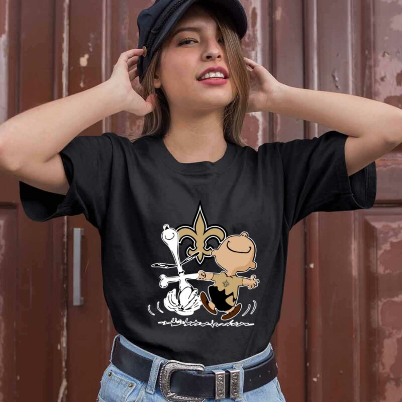 Charlie Brown Snoopy New Orleans Saints 0 T Shirt