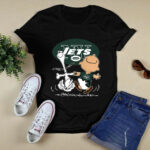 Charlie Brown Snoopy New York Jets Football 2 T Shirt