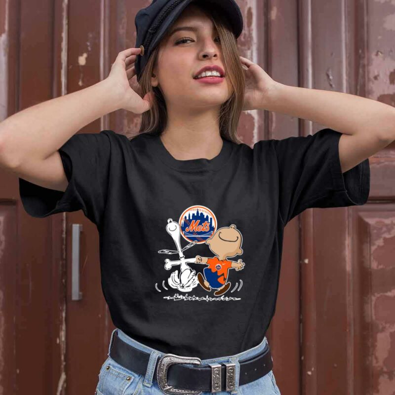Charlie Brown Snoopy New York Mets 0 T Shirt
