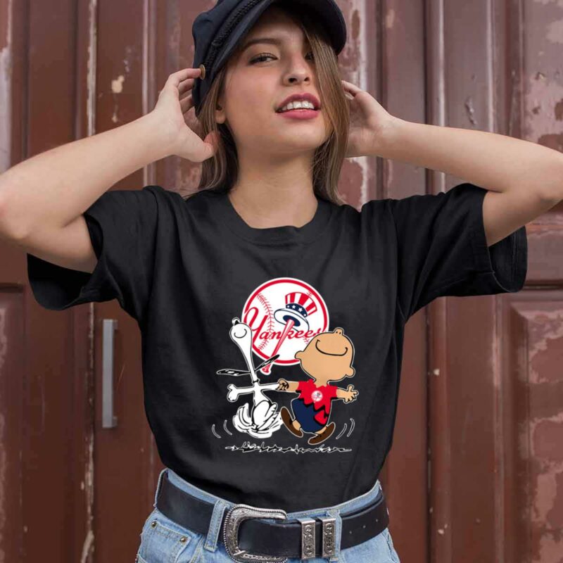 Charlie Brown Snoopy New York Yankees 0 T Shirt