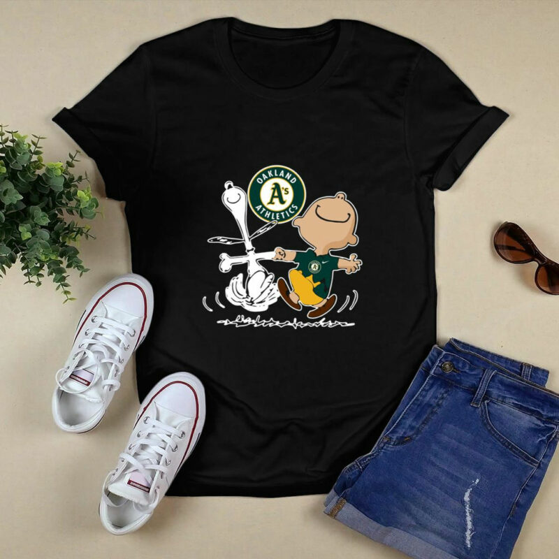 Charlie Brown Snoopy Oakland Athletics 0 T Shirt