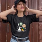 Charlie Brown Snoopy Oakland Athletics 4 T Shirt