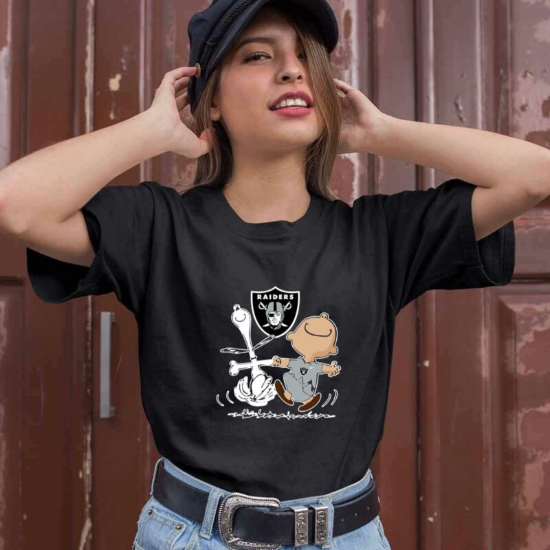 Charlie Brown Snoopy Oakland Raiders 0 T Shirt