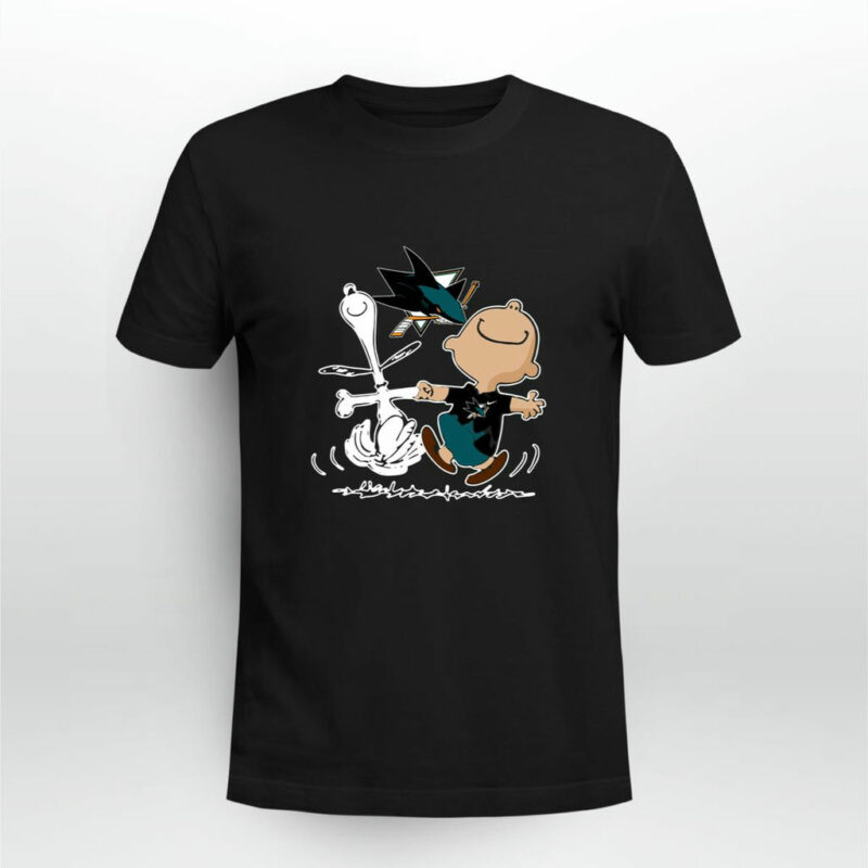 Charlie Brown Snoopy San Jose Sharks 0 T Shirt