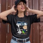 Charlie Brown Snoopy Seattle Seahawks 5 T Shirt