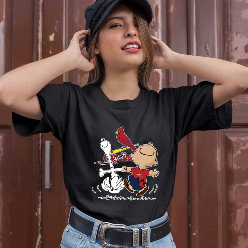 Charlie Brown Snoopy St Louis Cardinals 0 T Shirt