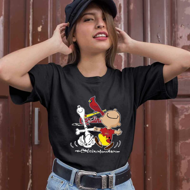 Charlie Brown Snoopy St Louis Cardinals 1 0 T Shirt