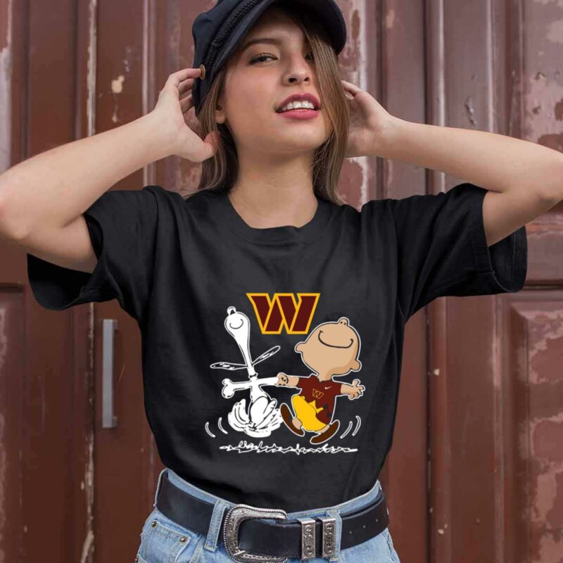 Charlie Brown Snoopy Washington Commanders 0 T Shirt