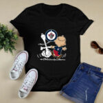 Charlie Brown Snoopy Winnipeg Jets 4 T Shirt