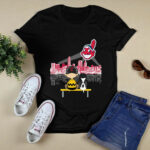 Charlie Brown and Snoopy Cleveland Indians 2 T Shirt