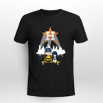 Charlie Brown and Snoopy Houston Astros Skyline City 4 T Shirt