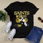 Charlie Snoopy High Five New Orleans Saints Win 2 T Shirt