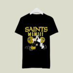 Charlie Snoopy High Five New Orleans Saints Win 4 T Shirt