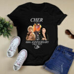 Cher 60th Anniversary 1963 2023 Signature 3 T Shirt