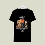 Cher 60th Anniversary 1963 2023 Signature 4 T Shirt
