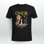 Cher 61st Anniversary 1963 2024 Thank You For The Memories 3 T Shirt