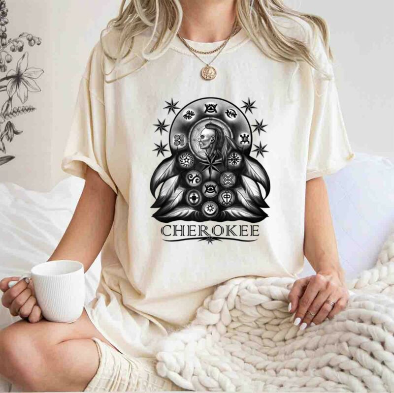 Cherokee Indian Native American Warrior Dream Catcher 0 T Shirt