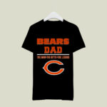 Chicago Bears Dad The Man The Myth The Legend 3 T Shirt