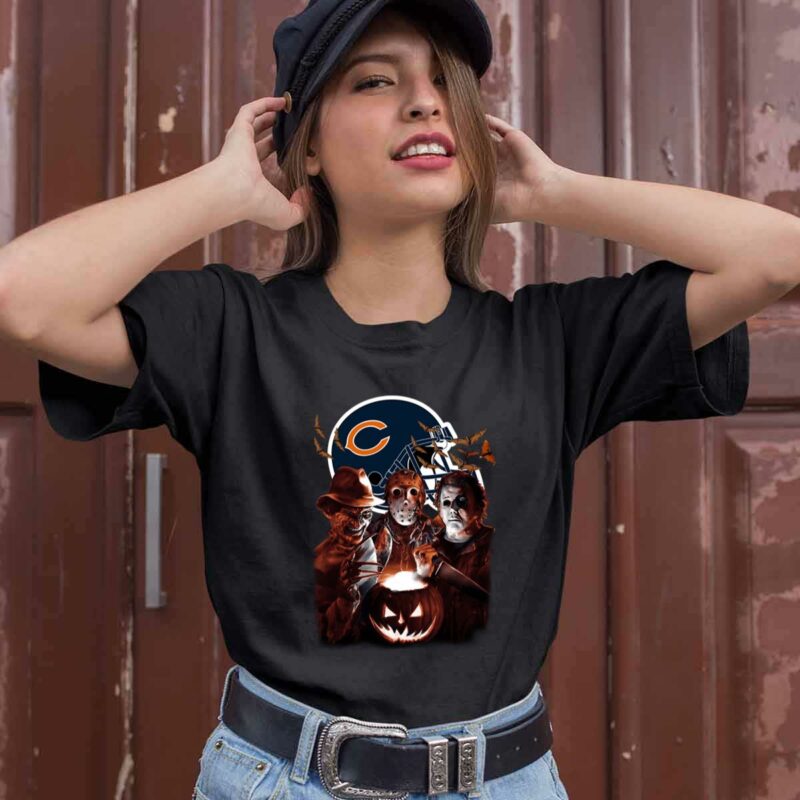 Chicago Bears Halloween Scream Team 0 T Shirt