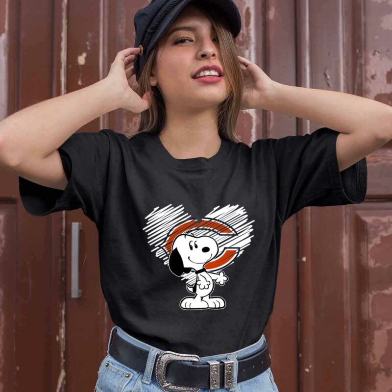 Chicago Bears Snoopy In My Heart Football 0 T Shirt