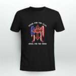 Chicago Bears Stand for the flag kneel for the cross 4 T Shirt