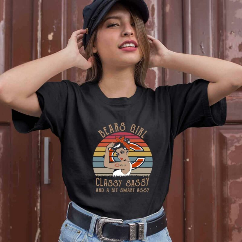 Chicago Bears Girl Classy Sassy And A Bit Smart Assy Vintage 0 T Shirt