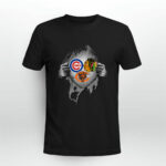 Chicago Cubs Blackhawks and Bears inside me 4 T Shirt
