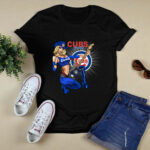 Chicago Cubs Rock and Roll girl playing guitar 2 T Shirt