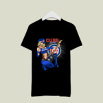 Chicago Cubs Rock and Roll girl playing guitar 3 T Shirt