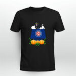 Chicago Cubs Snoopy Pumpkin House 4 T Shirt