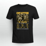 Chicago Fire 10 Years 2012 2022 3 T Shirt