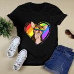 Chihuahua Rainbow Heart Gay Pride LGBT 1136 T Shirt