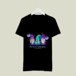 Choose To Keep Going Suicide Prevention Awareness Gnomes Sunflowers 2 T Shirt