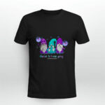 Choose To Keep Going Suicide Prevention Awareness Gnomes Sunflowers 4 T Shirt