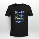 Christian Cross March Girl I Can Do All Things Through Christ Who Gives Me Strength 3 T Shirt