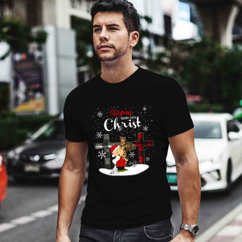 Christmas Begins With Christ Snoopy And Charlie Brown 0 T Shirt