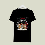 Christmas Begins With Christ Three Cows With Fairy Lights In Front Of Three Crosses 2 T Shirt