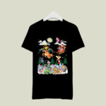 Christmas Santa Charizard and Pikachu Sleigh Pokemon 2 T Shirt