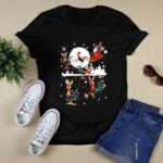 Christmas chicken Hei Hei and Santa Claus 4 T Shirt