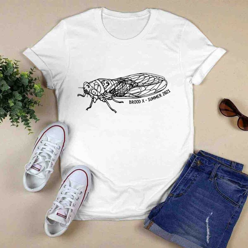 Cicadas Brood X 2021 Commemorative Minimalist Art Cicada 0 T Shirt